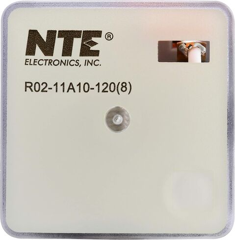NTE Electronics R02-11A10-120 R02 Series مرحل تيار متردد متعدد الأغراض للأغراض العامة، ترتيب اتصال DPDT، 10 أمبير، قابس ثماني 8 سنون، 120 فولت تيار متردد in Saudi Arabia