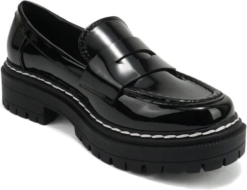Soda “Eureka" ~ Women Slip On Platform Penny Loafer Lug Sole with Stitched Detail in Kuwait