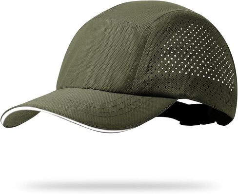 MEJORMEN Mens Quick Dry Mesh Running Cap with Reflective Trim Cooling Breathable Unisex Sports Cap, UPF 50 Unstructured Hat in Saudi Arabia