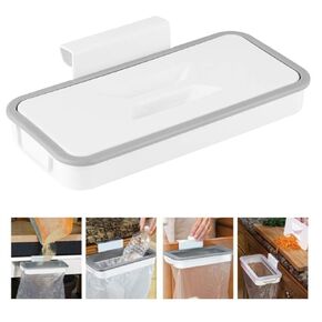 Trash Bag Holder for Plastic Bags Naile Kitchen Garbage Bag Holder ing Trash Bag Rack Garbage Waste Holder with Lid for Kitchen Closet Cupboard Accessory