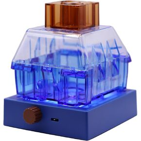 Glacier Kailh Customizable Mechanical Keyboard Switch Storage (Capacity 60 Switches) with Light Base (Black)