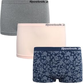 Reebok Girls' Underwear - Seamless Boyshort Panties (3 Pack)