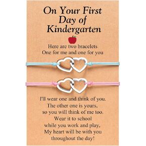 PINKDODO First Day of Bracelets Set for 2 Matching Wish Bracelets Back to School Gifts in Kuwait