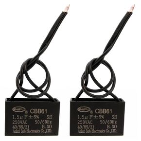 CBB61 Capacitor 22uf 250V AC Ceiling Fan 2 Wire 50/60Hz for Starting Electric Fan Generator Pump Motor