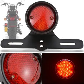 Rear Brake Light LED Retro Red Stop Lamp License Plate Light Universal Motorcycle Light Rear Stop Tail Light for Harley