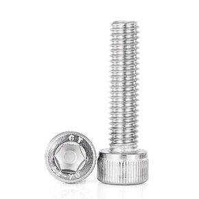 M4-0.7 x 20mm Socket Head Cap Screws Bolts, Stainless Steel 304, Machine Metric Allen Hex Drive, Bright Finish, Fully Threaded, 50PCS
