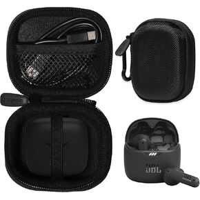 CaseSack Case for JBL Tune Flex True Wireless Noise Cancelling Earbuds (Black)