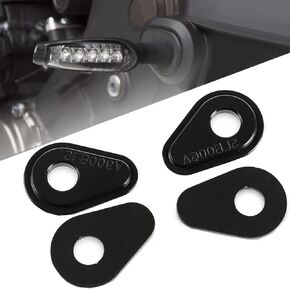 4 Pcs Black Motorcycle Turn Signal Adapter Spacers, Fit with Yamaha FZ 09 Tenere 700 2019-2021 MT07 2014-2018 MT09 Tracer 900 FJ09 2015-2018 XSR 900 2016-2018