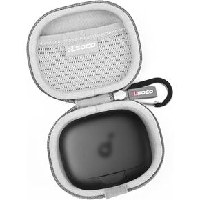 RLSOCO Carrying Case for Anker Soundcore AeroFit Pro Open-Ear Headphones (Black)