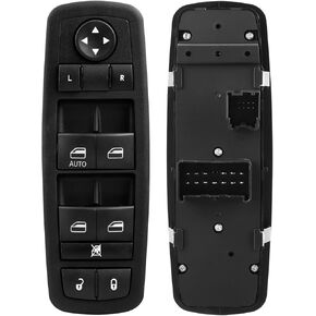 LCWRGS Master Power Window Switch Driver Side Compatible with 2007-2011 Dodge Nitro, 2008-2012 Jeep Liberty, 2009-2010 Dodge Journey, Replaces 4602632AG 4602632AH 4602632AF, 8 + 13 Pins, Single AUTO