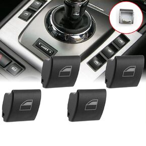 4Pcs Power Window Switch Button Cover Cap Control 61316902183 61316902184 for BMW 3 Series E46 E90 E53 E83 M3 X5 325xi 323i 325i 328i 330i 330xi