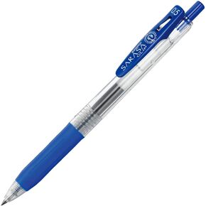 Zebra Sarasa Clip P-JJ15-BL Gel Ballpoint Pen, 0.02 inches (0.5 mm), Blue