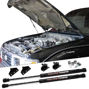 Redline Tuning 21-27009-02 Hood QuickLIFT PLUS System Compatible with Toyota Tacoma 1995-2004 (All Black Components)