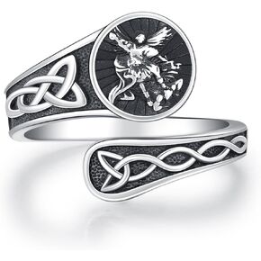 Spoon Rings 925 Sterling Silver Adjustable Thumb Rings Vintage Antique Spoon Rings Jewelry Gifts for Women Men