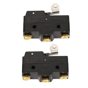 Golf Cart Micro Switch, 2 Pcs 3 Terminal Micro Limit Switch with Roller Compatible for EZGO TXT Medalist Marathon 1983-1994, OEM 10606-G1 10606-G2 17928-G1 31535-G1