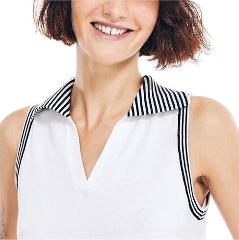 Nautica Women's Sustainably Crafted Classic Fit Polo Sweater in Saudi Arabia