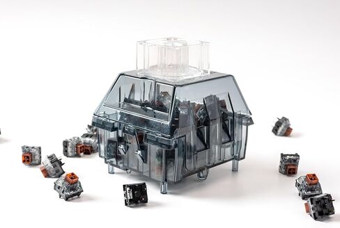 Glacier Kailh Customizable Mechanical Keyboard Switch Storage (Capacity 60 Switches) with Light Base (Black) in Saudi Arabia