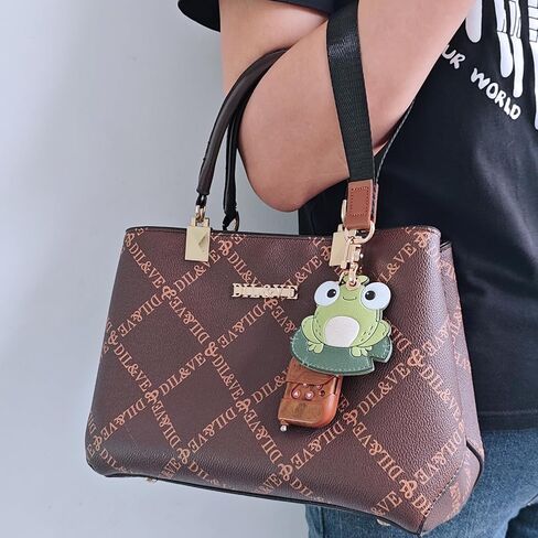 حامل بطاقة هوائية مخفي من الجلد الصناعي، ملحقات حافظة هوائية واقية لطيفة من Kawaii مع سلسلة مفاتيح بحبل لحزام المعصم (اللون Q) in Kuwait