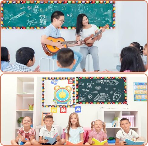 Jutom 60 Pcs Gears Bulletin Board Border Colorful Cutouts for Bulletin Board Bulletin Board Trim Science Themed Decoration Border for School Classroom Chalkboard Office Home in Kuwait