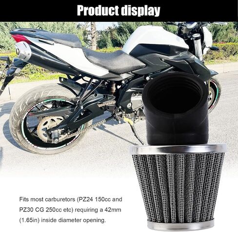 Filter Cleaner 35mm 45 Degree Angled for 50cc 70cc 90cc 110cc 125cc 2-stroke 4-stroke Engine Motorcycle ATV Quad Scooter Go Kart Moped Pit Dirt Pocket Mini Bike 34mm 36mm Pack of 2 in Saudi Arabia