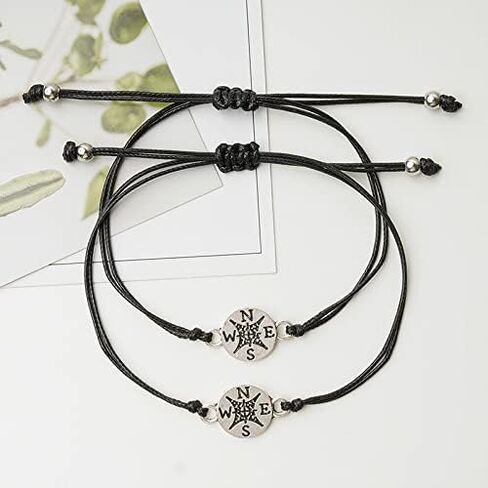 Pingyongchang 2022 Compass Bracelet Friendship Graduation Gifts for Women Mens Boy Girls Inspirational Bracelets College High School Graduate Gifts in Saudi Arabia