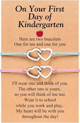 PINKDODO First Day of Bracelets Set for 2 Matching Wish Bracelets Back to School Gifts in Kuwait