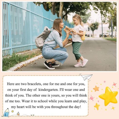 PINKDODO First Day of Bracelets Set for 2 Matching Wish Bracelets Back to School Gifts in Kuwait