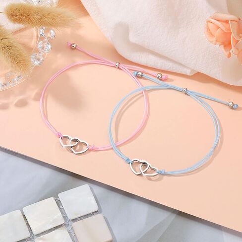 PINKDODO First Day of Bracelets Set for 2 Matching Wish Bracelets Back to School Gifts in Kuwait