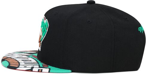 Mitchell & Ness Vancouver Grizzlies NBA Swingman Pop Snapback Hat Adjustable Cap - Black in Saudi Arabia