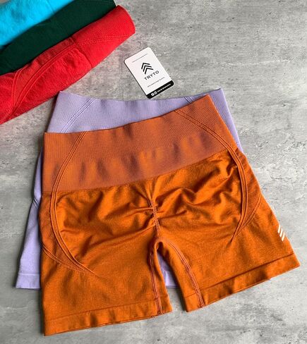 SOUL Collection Women Effortless Seamless Shorts Workout Scrunch Short in Saudi Arabia