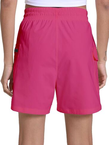 Rrosseyz Running Shorts for Women with Pockets Athletic Sport Lightweight Gym Pants for Workout and Sports(Hot Pink,M) in Saudi Arabia