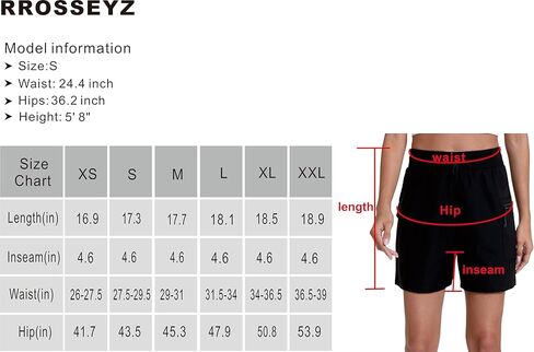 Rrosseyz Running Shorts for Women with Pockets Athletic Sport Lightweight Gym Pants for Workout and Sports(Hot Pink,M) in Saudi Arabia