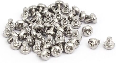 uxcell M2x5mm 304 Stainless Steel Button Head Torx Socket Screws Fastener 50pcs in Saudi Arabia