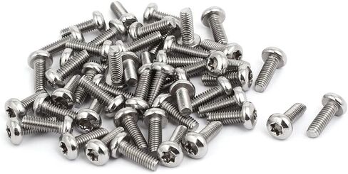 uxcell M2x5mm 304 Stainless Steel Button Head Torx Socket Screws Fastener 50pcs in Saudi Arabia
