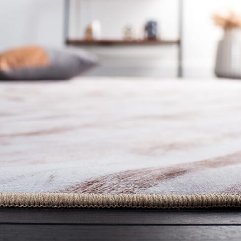 SAFAVIEH Faux Hide Collection Accent Rug - 3' x 5', Beige & Brown, Rustic Design, Non-Shedding & Easy Care, Machine Washable Ideal for High Traffic Areas in Entryway, Living Room, Bedroom (FAH526A) in Saudi Arabia