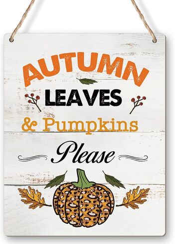 أوراق الخريف واليقطين يرجى علامة خشبية جدار الفن ريفي الخريف خشبية معلقة علامة لمزرعة المنزل المطبخ باب الجدار الديكور in Kuwait