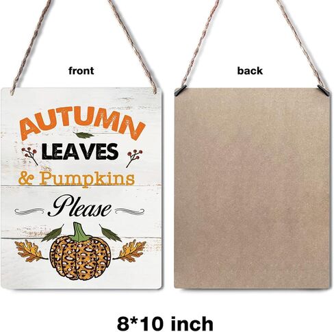 أوراق الخريف واليقطين يرجى علامة خشبية جدار الفن ريفي الخريف خشبية معلقة علامة لمزرعة المنزل المطبخ باب الجدار الديكور in Kuwait