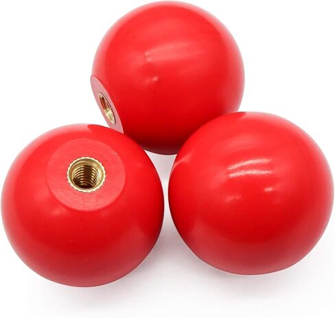 Wulankd 4 عبوات 1/4"-20 خيط عصا التحكم الكرة ذات مقبض علوي هزاز برأس مستدير لعبة أركيد استبدال أجزاء DIY، أحمر in Kuwait