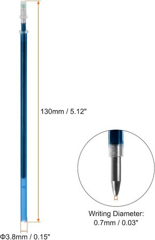 HARFINGTON Auto Disappearing Ink Pen Refills 100pcs 0.5mm Fabric Marker Pen Refill Magic Disappearing Ink Patchwork Marking Pens for Tailors Quilting Sewing Dressmaking, Red in Saudi Arabia