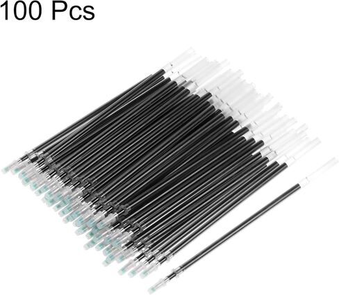 عبوات قلم حبر اختفاء تلقائي 100 قطعة 0.7 مم قلم تحديد النسيج إعادة تعبئة حبر سحري اختفاء أقلام تحديد مرقع للخياطين وخياطة اللحف، أصفر in Kuwait