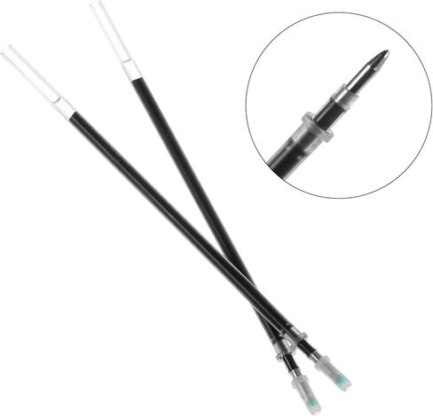 عبوات قلم حبر اختفاء تلقائي 100 قطعة 0.7 مم قلم تحديد النسيج إعادة تعبئة حبر سحري اختفاء أقلام تحديد مرقع للخياطين وخياطة اللحف، أصفر in Kuwait