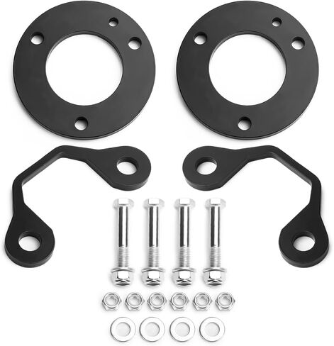 مجموعة أدوات التسوية الأمامية Dynofit للطرق الوعرة مقاس 1 بوصة متوافقة مع 2021+ Bronco 2wd 4wd، مجموعة رفع تعليق فاصل أمامي مقاس 1 بوصة، مطلية بمسحوق أسود in Kuwait