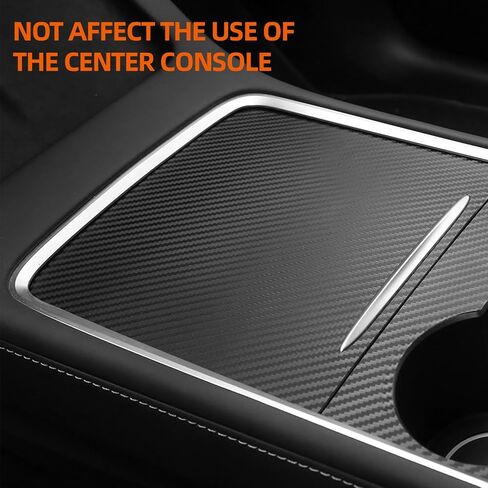 2021 2022 2023 for Tesla Model 3 Model Y Center Console Wrap Kit Console Cover Interior Decoration Wrap Kit for Tesla Accessories, White in Saudi Arabia
