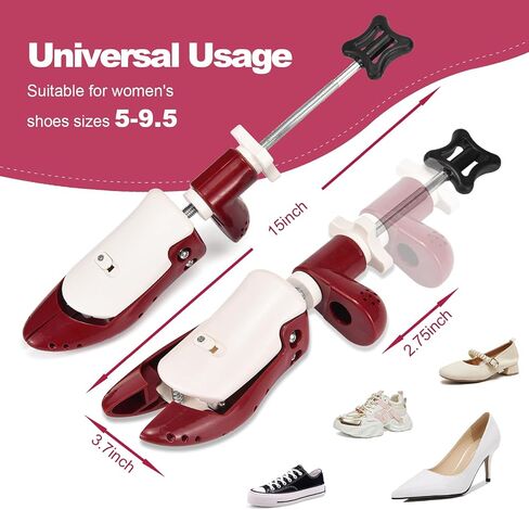 Shoe Stretcher for Men Women, 4-Way Adjustable Length Width & High Shoe Trees for Wide Feet Toe Box Thick Instep in Saudi Arabia