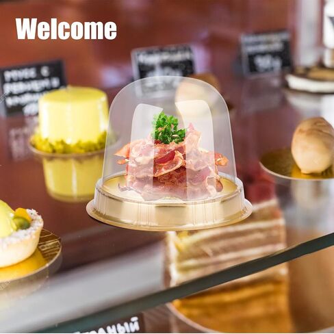Mity rain 50Pack Small Charcuterie Boxes with Clear Lids, Charcuterie Cups To Go Containers with Lids, Charcuterie Boards Dessert Boxes for Sandwich, Cookie, Sushi, Cake in Saudi Arabia
