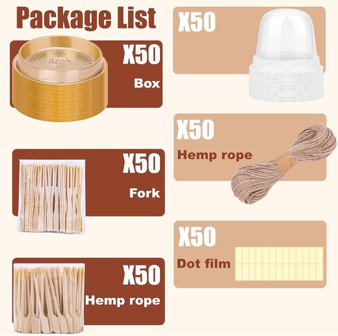 Mity rain 50Pack Small Charcuterie Boxes with Clear Lids, Charcuterie Cups To Go Containers with Lids, Charcuterie Boards Dessert Boxes for Sandwich, Cookie, Sushi, Cake in Saudi Arabia