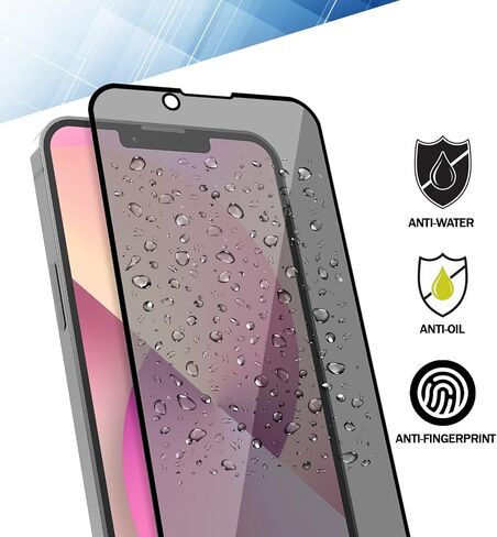 واقي شاشة [عبوتان] لهاتف iPhone 13/13 Pro / 14 مقاس 6.1 بوصة، واقي شاشة من الزجاج المقوى للخصوصية [مضاد للتجسس] [غطاء كامل] [ضمان مدى الحياة] [مضاد للخدش] [مضاد للكسر] [خالي من الفقاعات] ] in Saudi Arabia