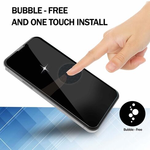 واقي شاشة [عبوتان] لهاتف iPhone 13/13 Pro / 14 مقاس 6.1 بوصة، واقي شاشة من الزجاج المقوى للخصوصية [مضاد للتجسس] [غطاء كامل] [ضمان مدى الحياة] [مضاد للخدش] [مضاد للكسر] [خالي من الفقاعات] ] in Saudi Arabia