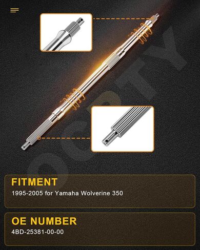 OCPTY Rear Wheel Axle fits for Yamaha YFM350FX Wolverine 350 in Saudi Arabia