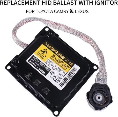 Xenon HID Ballast Headlight Control Unit Compatible with Lexus IS250, LS460, Toyota Prius, Auris, Avalon, Estima Replace Part Number KDLT003 85967-52020 DDLT003 in Kuwait